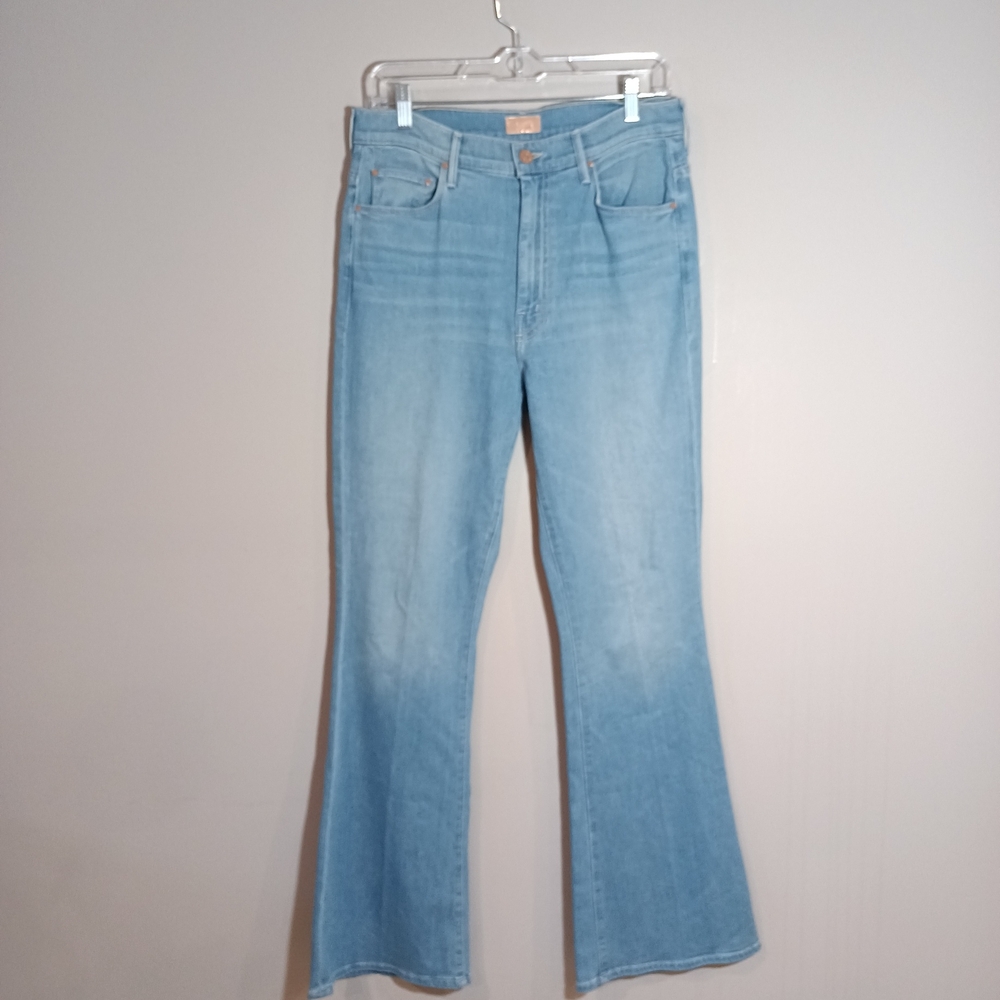 MOTHER Sky Wash Flare Jeans